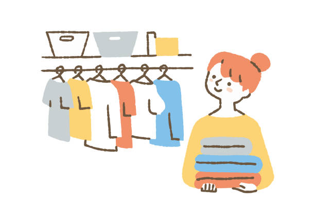 冬服、３つに仕分け